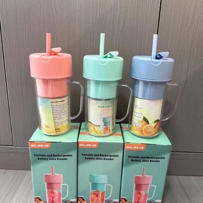 Crusher Juicer – Portable Rechargeable Juice Blender With Silicone Straw