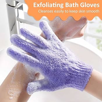 Exfoliating Bath Gloves – Deep Cleansing Shower & Body Scrubber Gloves