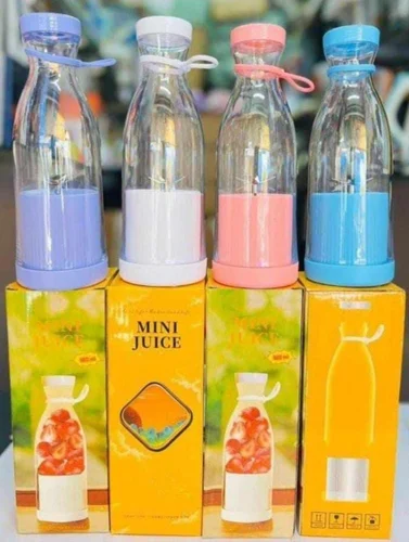 Portable USB Rechargeable Juicer Bottle – Mini Blender & Smoothie Maker 420ml